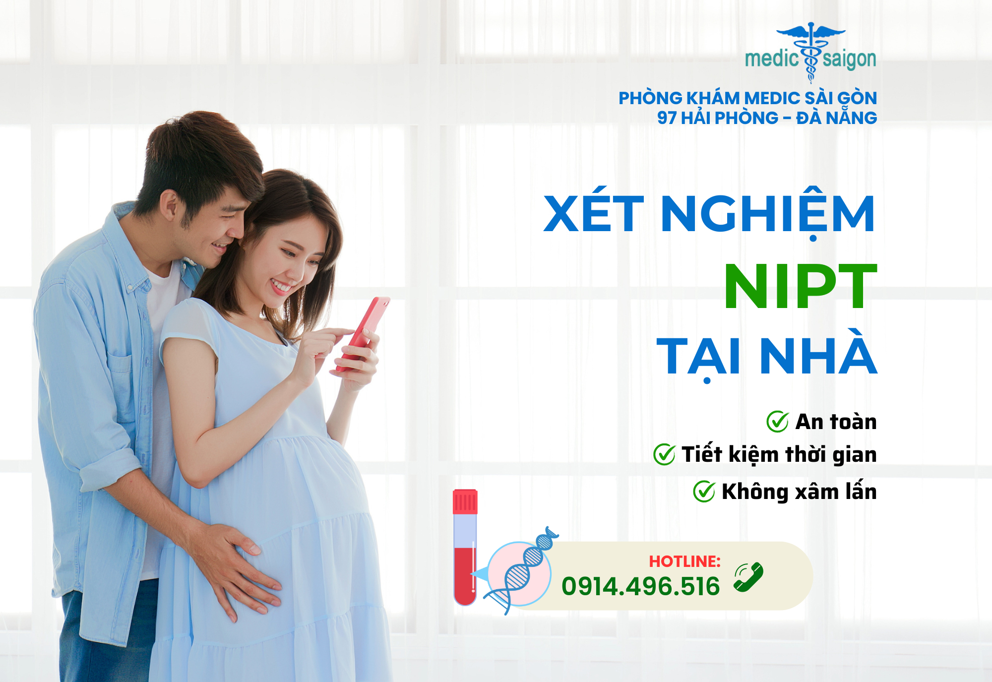 Dịch vụ xét nghiệm nipt tại nhà